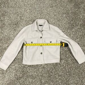 Quince merino wool cropped shirt jacket